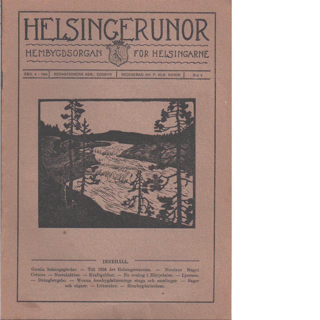 Helsingerunor 1924 nr 2 - Red.