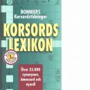 Bonniers korsordstidningars koncentrerade korsordslexikon : [över 55000 synomymer och ämnesord!] - Red.