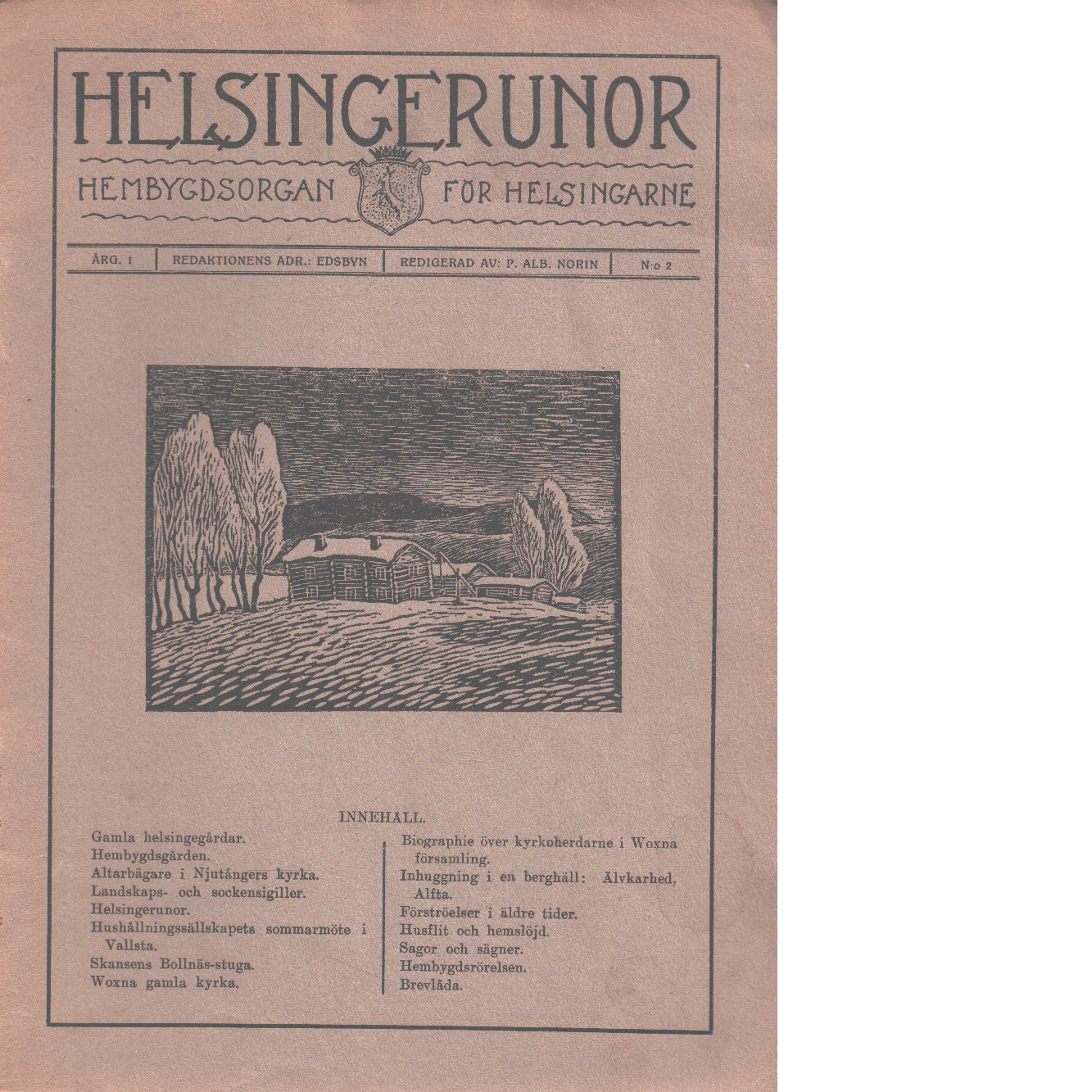 Helsingerunor 1921 nr 2 - Red.