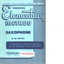 Rubank Advanced Method - Saxophone Vol. 1 - Voxman,  H. And  Gower, William