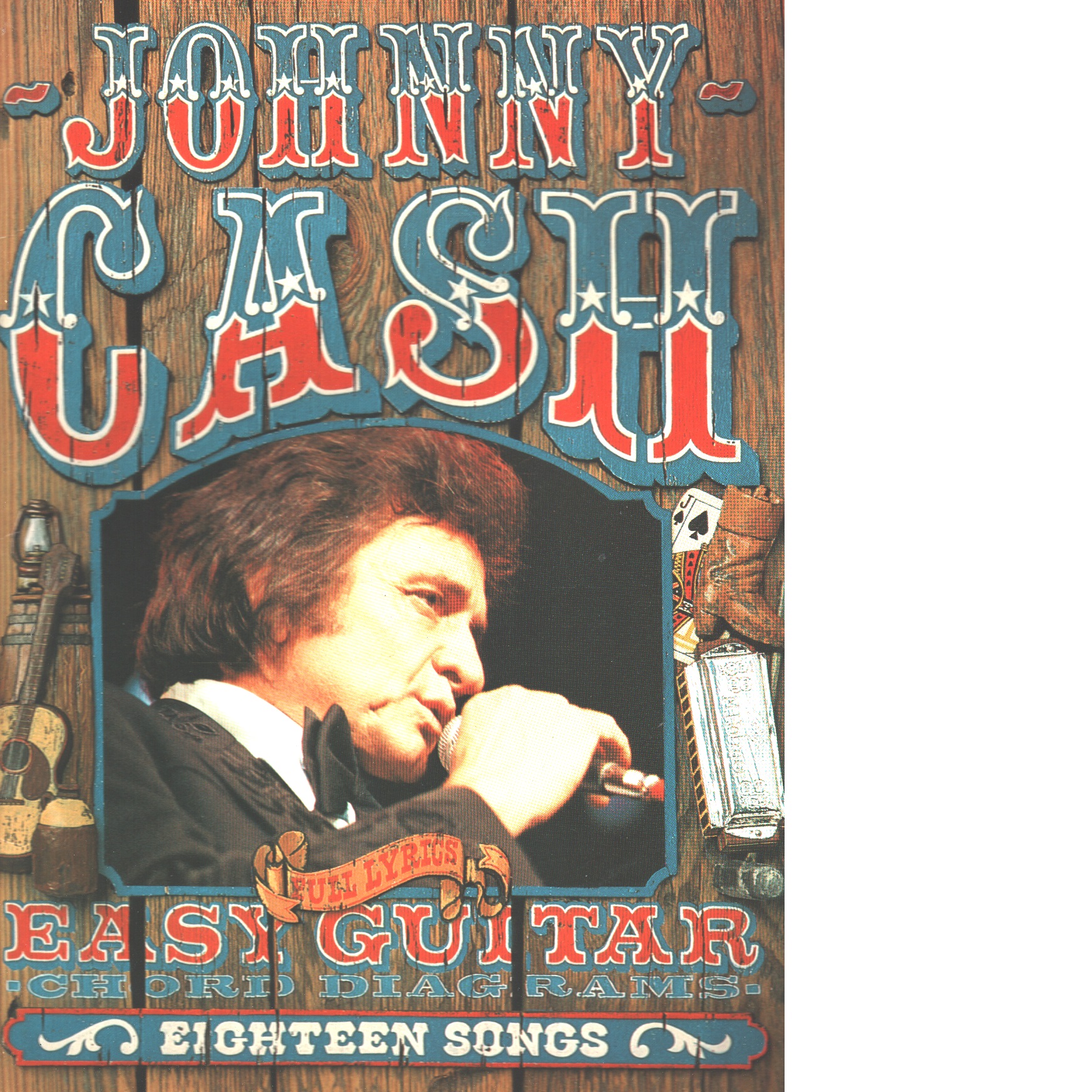 Johnny Cash Easy Guitar - Red.