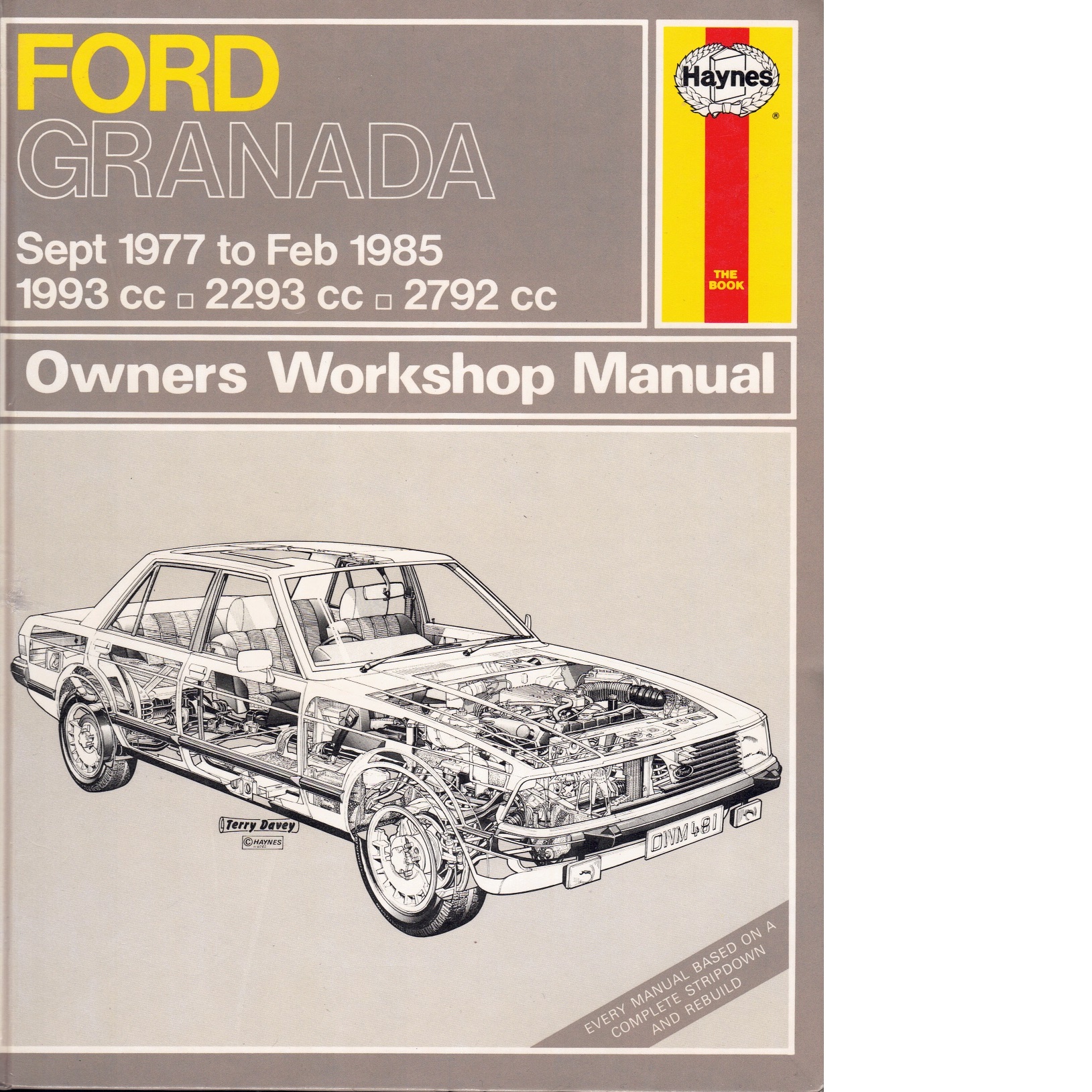 Ford Granada sept 1977-feb 1985. Owners Workshop Manual - Red.