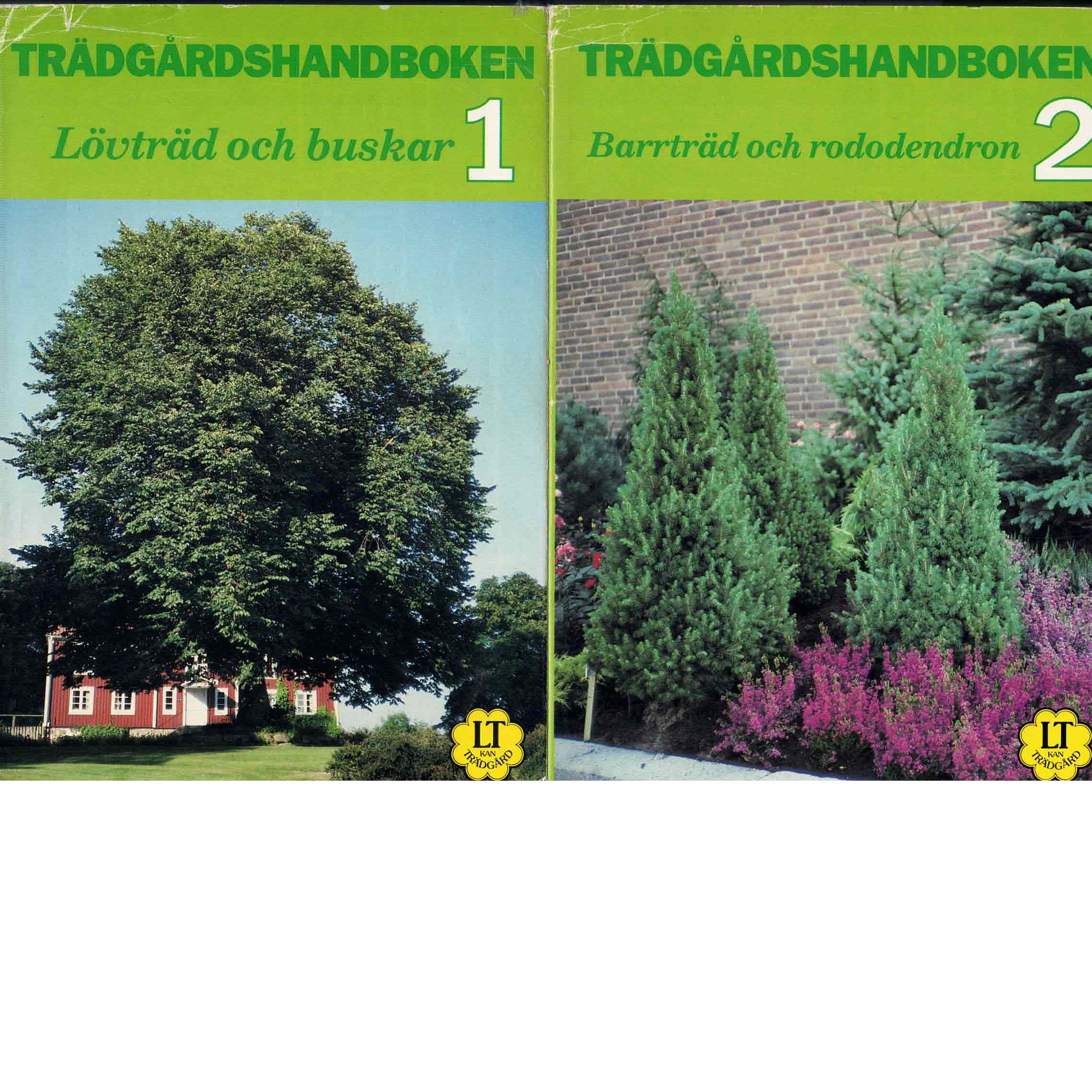 BdB handbok. D. 1, Lövträd och buskar och D. 2, Barrträd och rhododendron - Red.