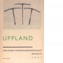 Uppland : årsbok för medlemmarna i Upplands fornminnesförening och hembygdsförbund 1951 - Red.