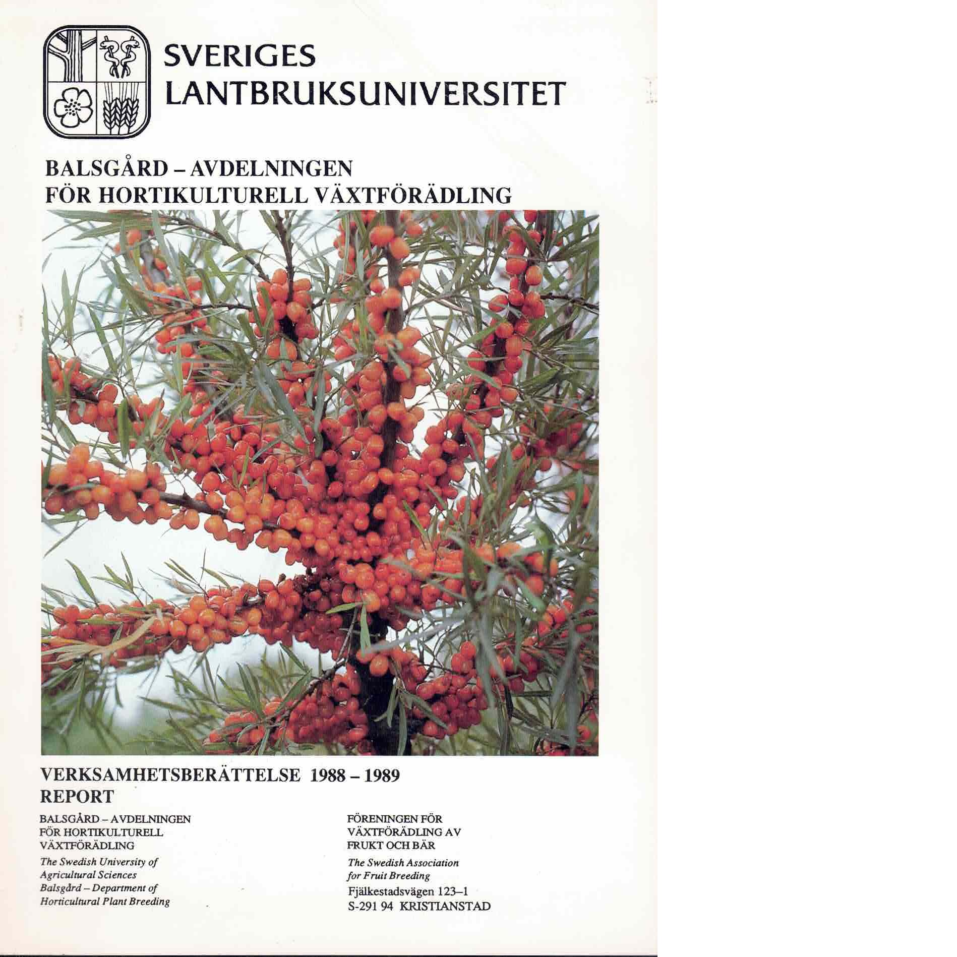 Växtförädling för Hortikulurell - Red.