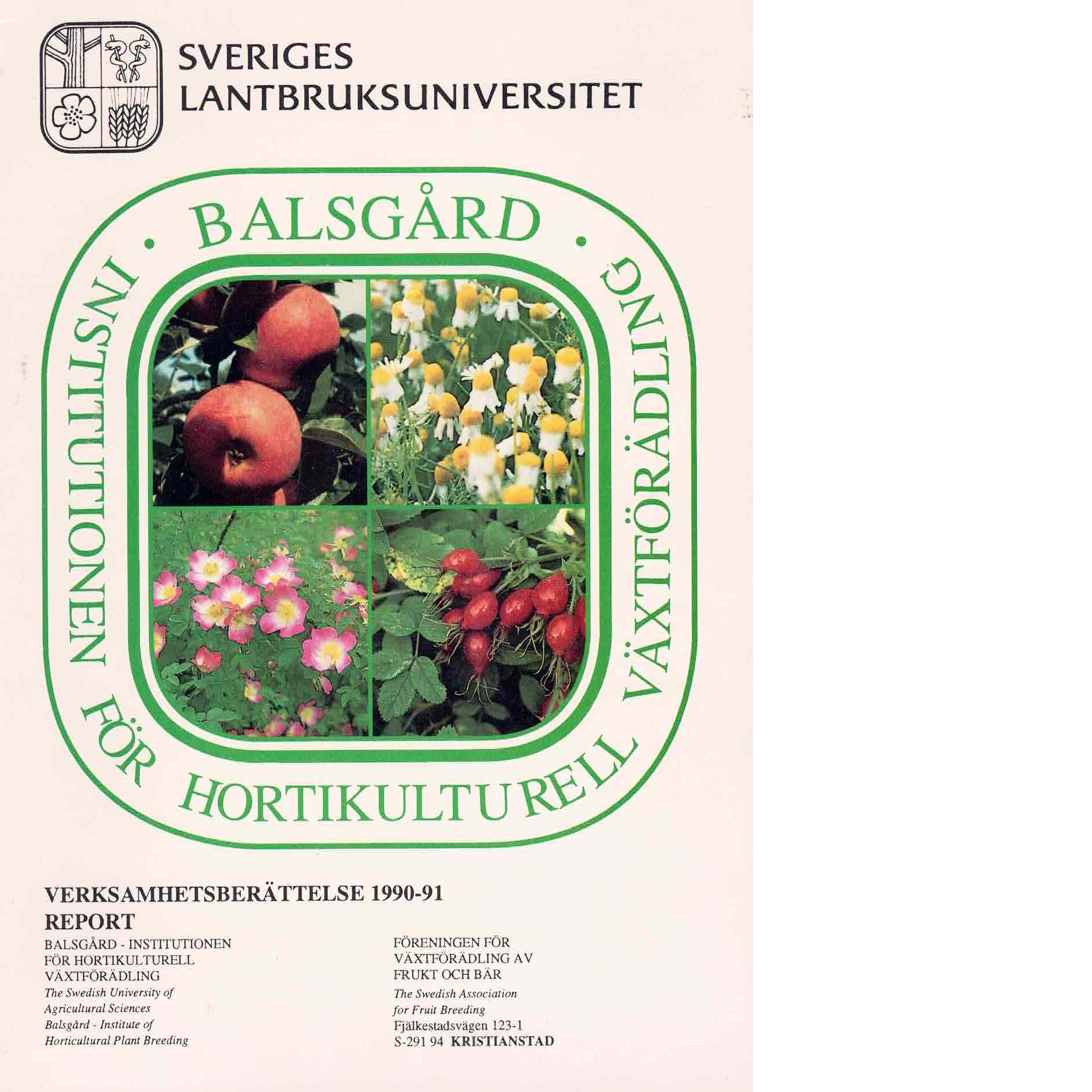 För växtförädling för Hortikulurell - Red.